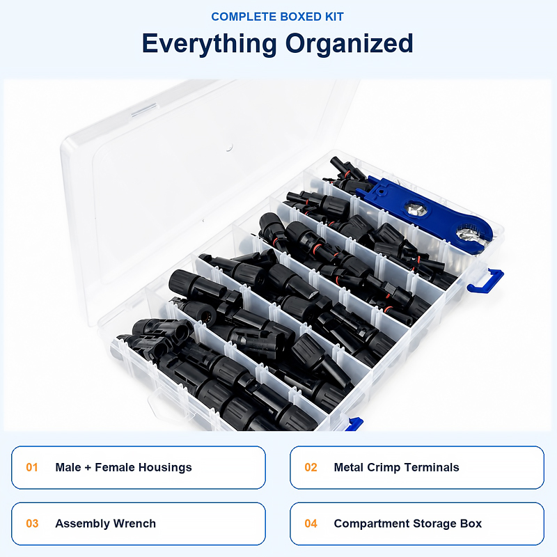 Kit de Conectores para Paneles - Solar Cable Mc4 Connector reseña y precio